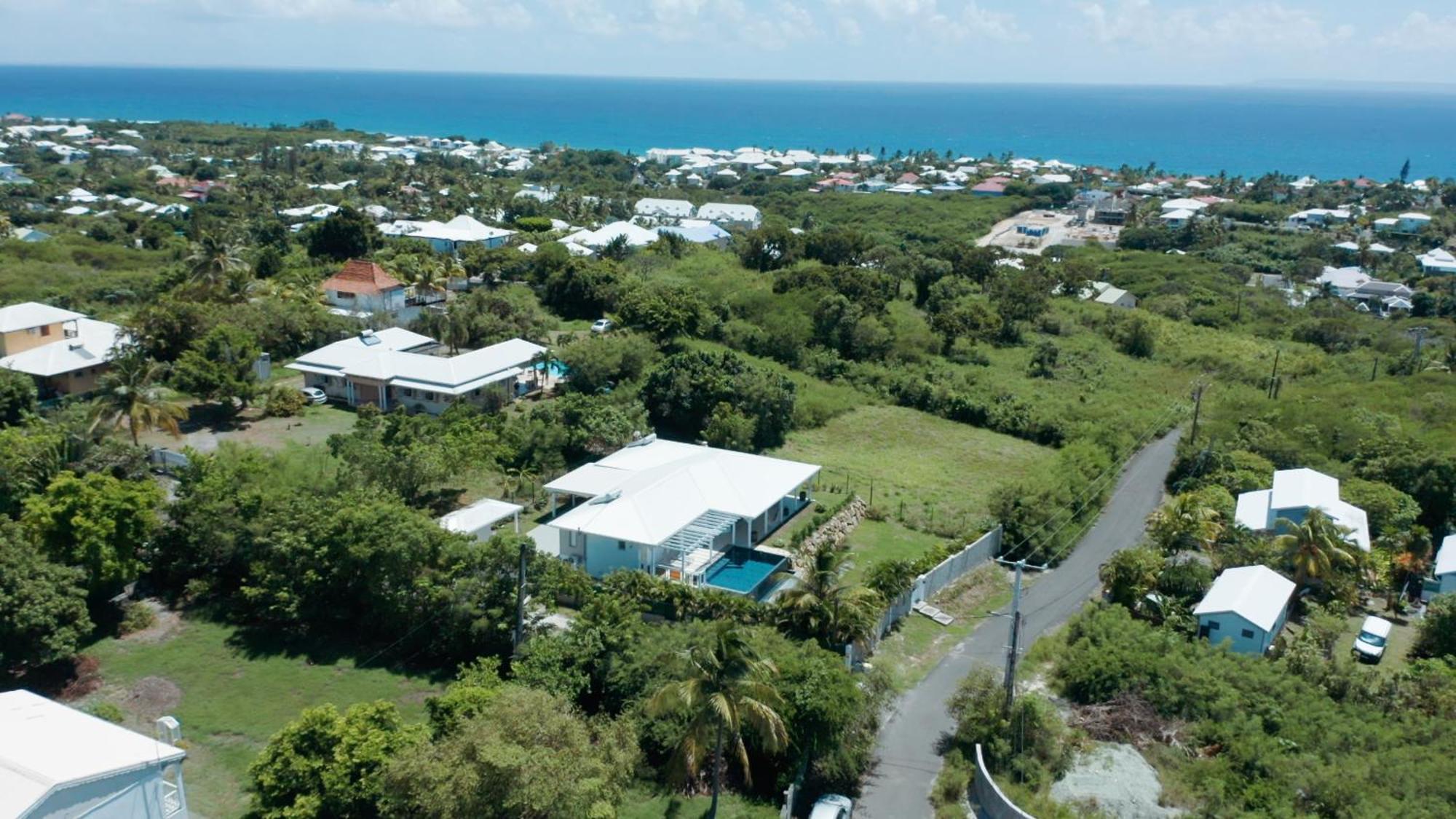 Magnifique Villa Standing Vue Mer Et Proche Plage Saint-Francois  Exterior foto